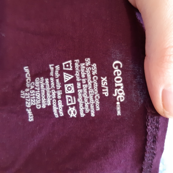 Dark Purple V-neck Bodysuit - Picture 3 of 3